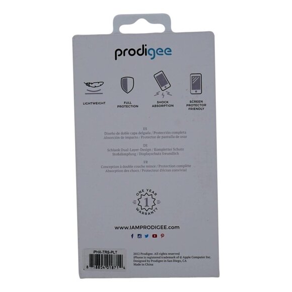 Prodigee Back Case for Apple iPhone X/XS – Gold Glitter – Anti-Scratch – 2M Drop - Picture 3 of 5